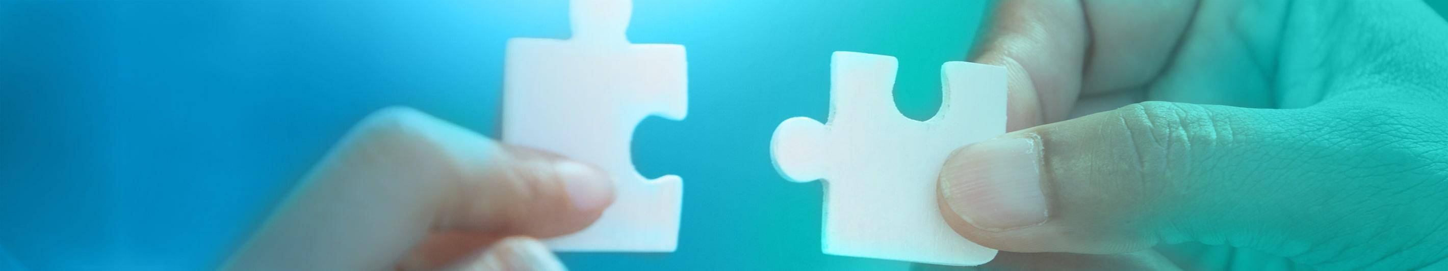 Wir finden die Puzzle-Teile, die zueinander passen