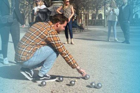 Boccia spielen Team HiPo Ärztevermittlung